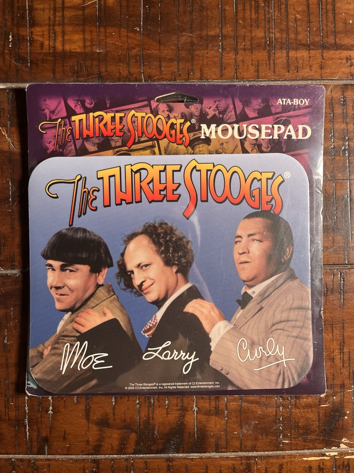 RARE Sealed The Three Stooges Mouse Pad Computer Mouse Pad Home Office Mousepad