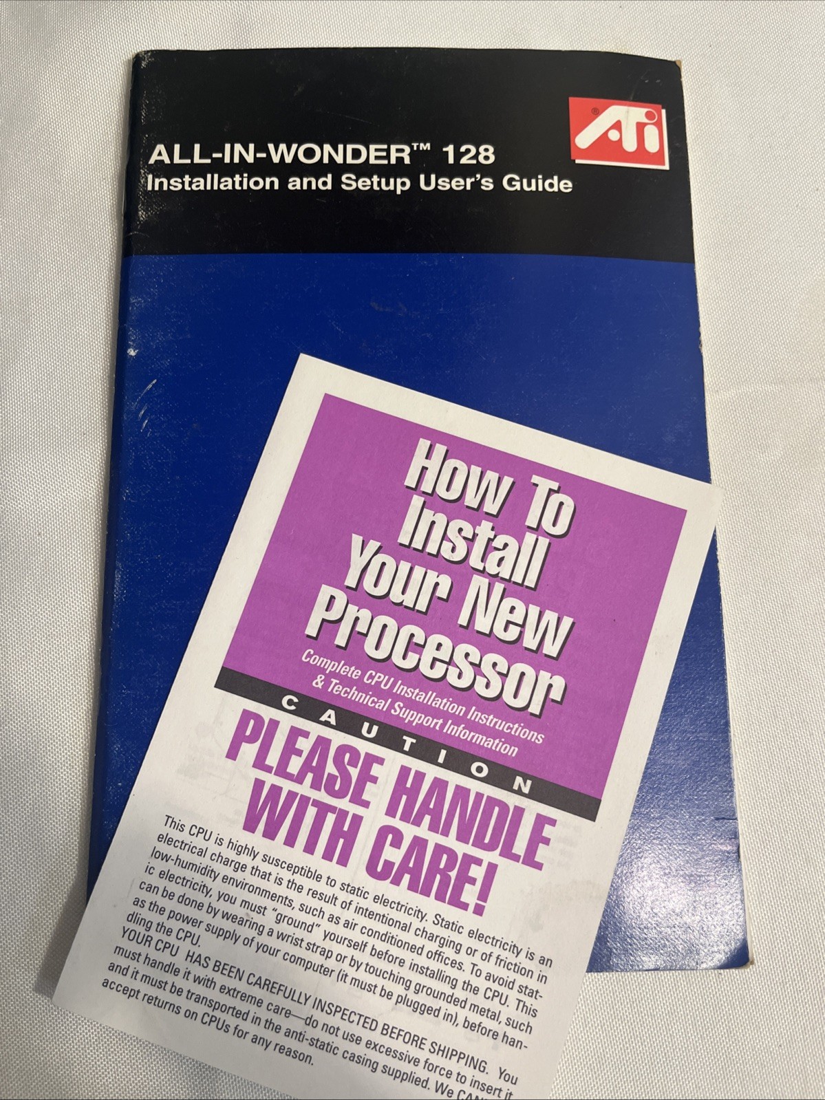 ATI All-In-Wonder 128 Installation & Setup User Manual 1999