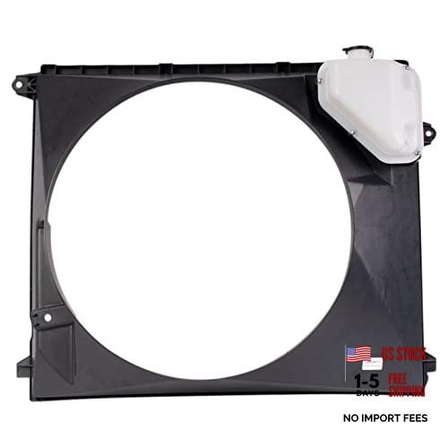 Radiator Fan Shroud Black TO3110190 Compatible with 2016-2023 Toyota Tacoma
