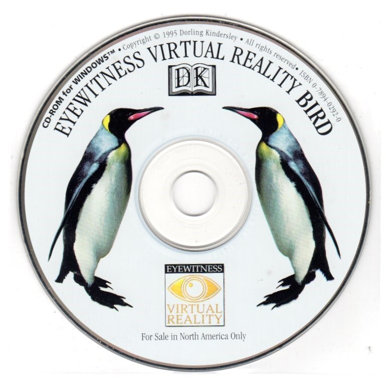 DK Eyewitness Virtual Reality Bird (Ages 3+) (PC-CD, 1995) - NEW CD in SLEEVE