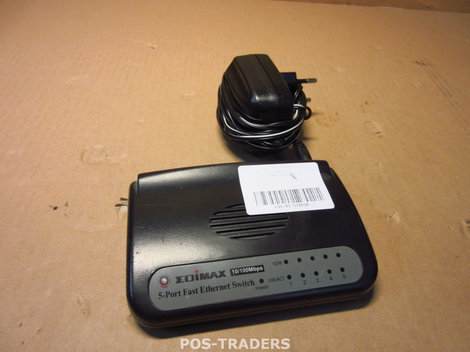 EDIMAX ES-3105P 5-Port 10/100Mbps RJ-45 Fast Ethernet Switch - INCL POWER SUPPLY