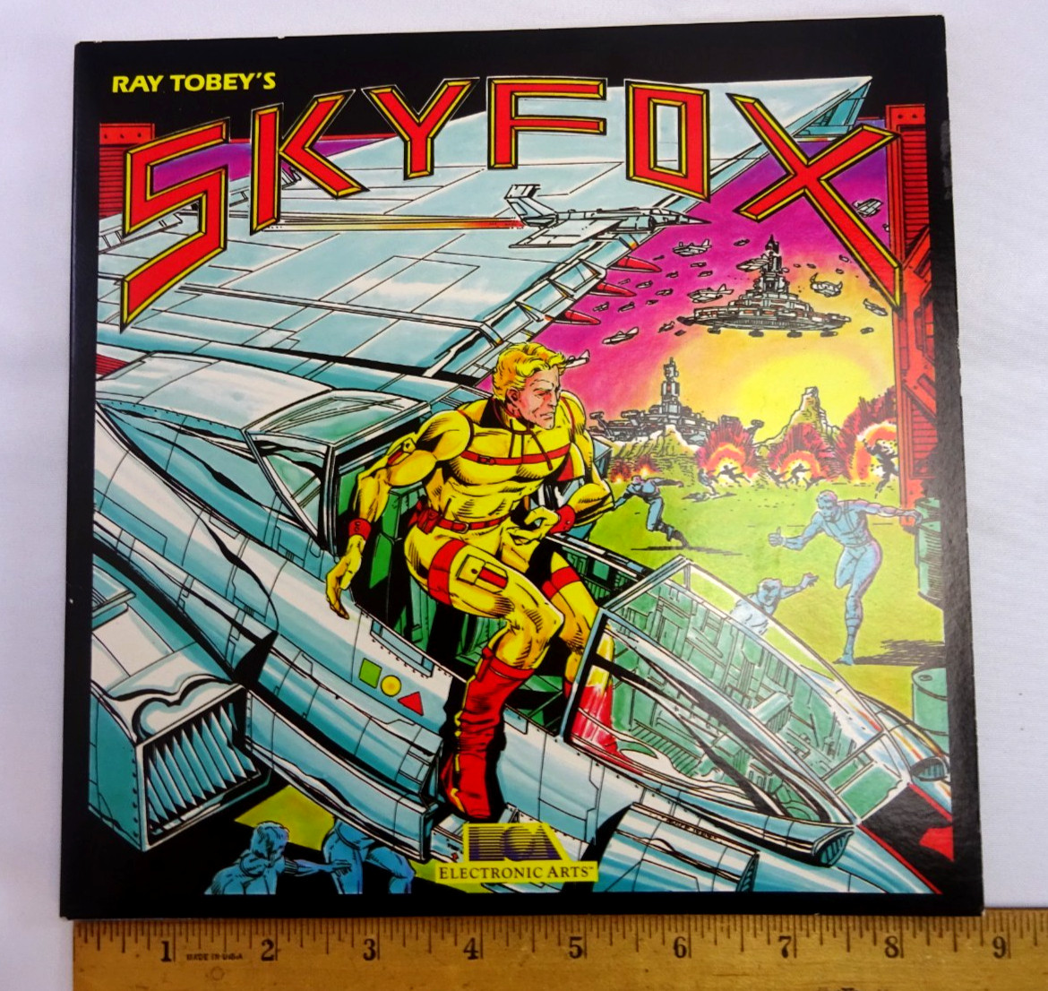 RAY TOBEY'S SKYFOX ELECTRONIC ARTS GAME FLIGHT SIMULATOR 1985 AMIGA PC 3.5" bh