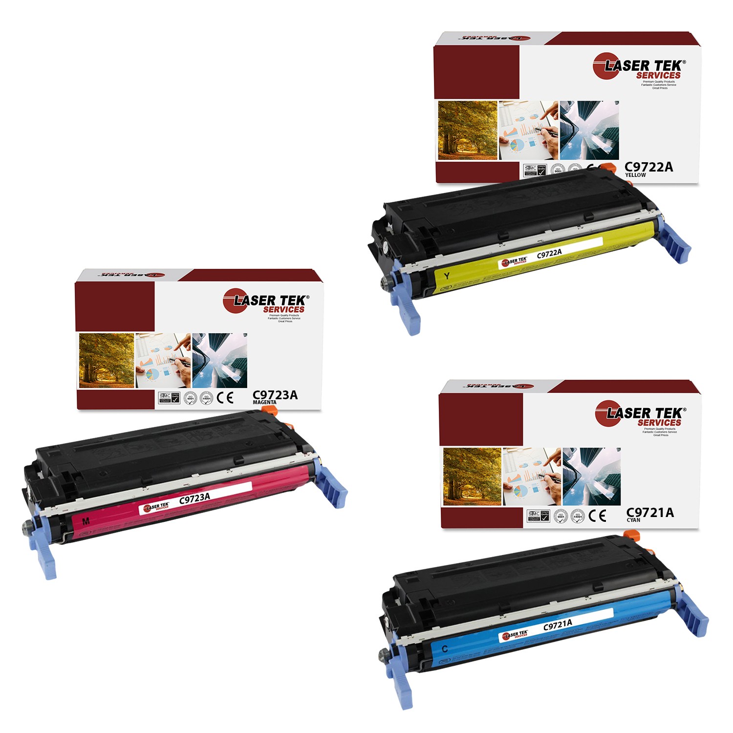 3Pk LTS 641A CMY Compatible for HP Color LaserJet 4600 4600DN Toner Cartridge