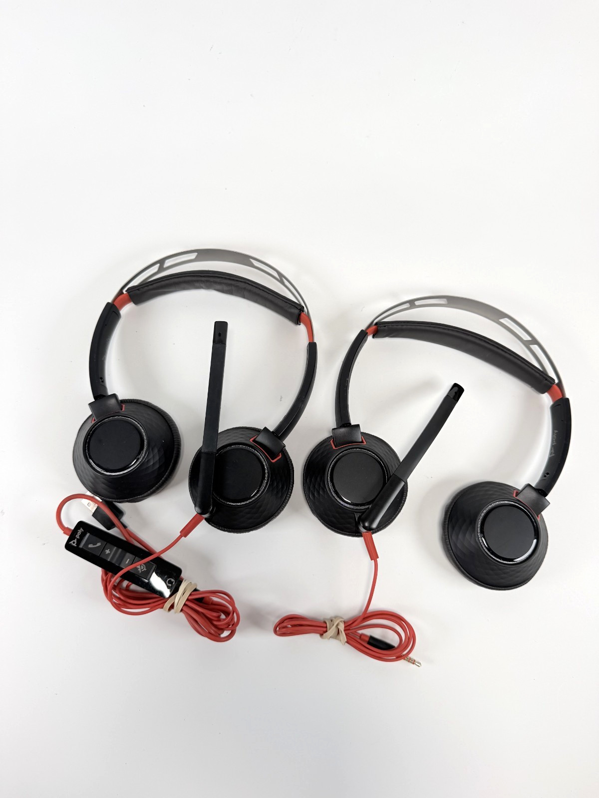 Plantronics Poly DUO C5220T Wired W/C5200 Controller Lot of 2