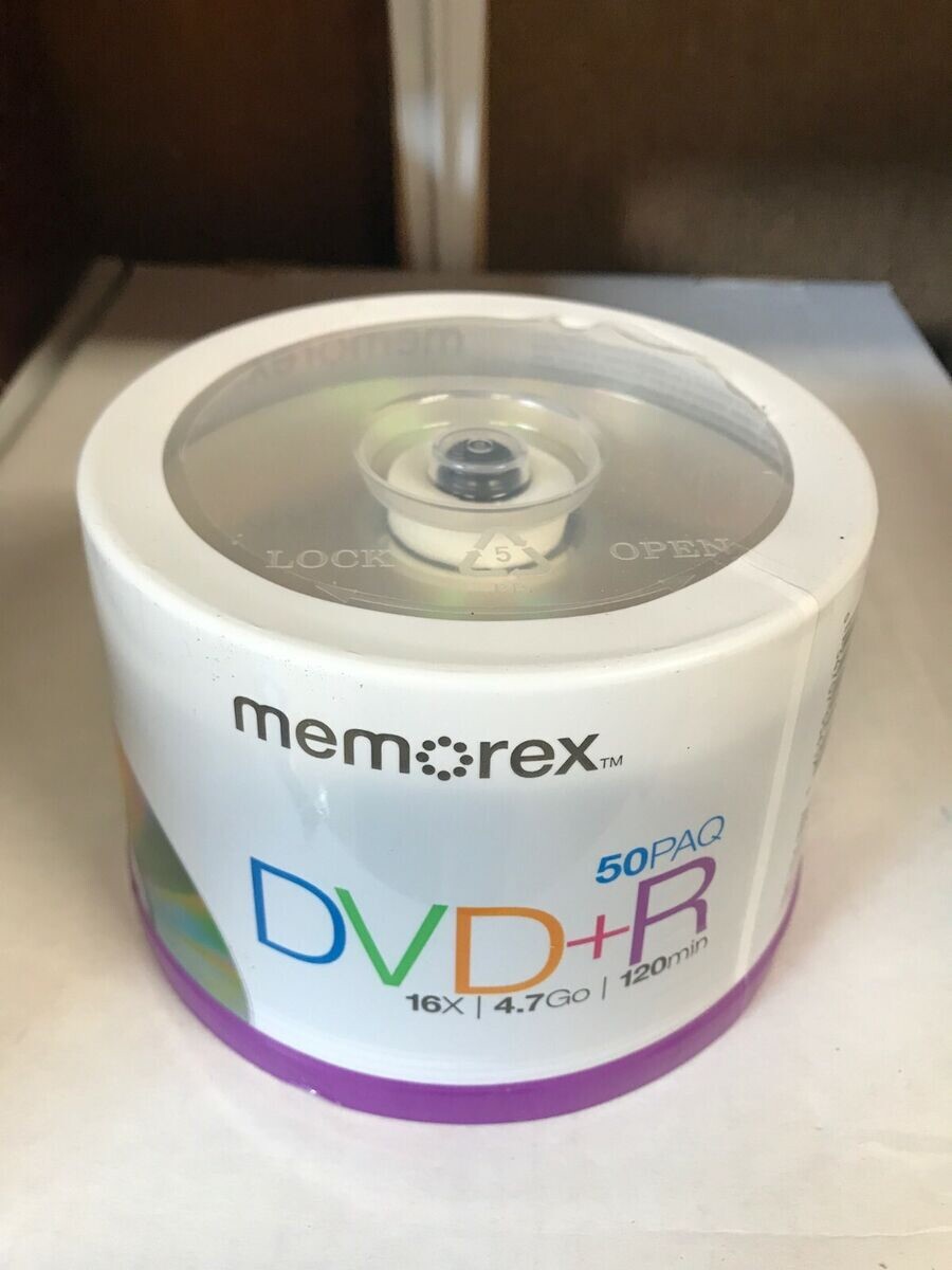 Memorex 50 Pack DVD+R 16X, 4.7GB, 120 Min. Recordable