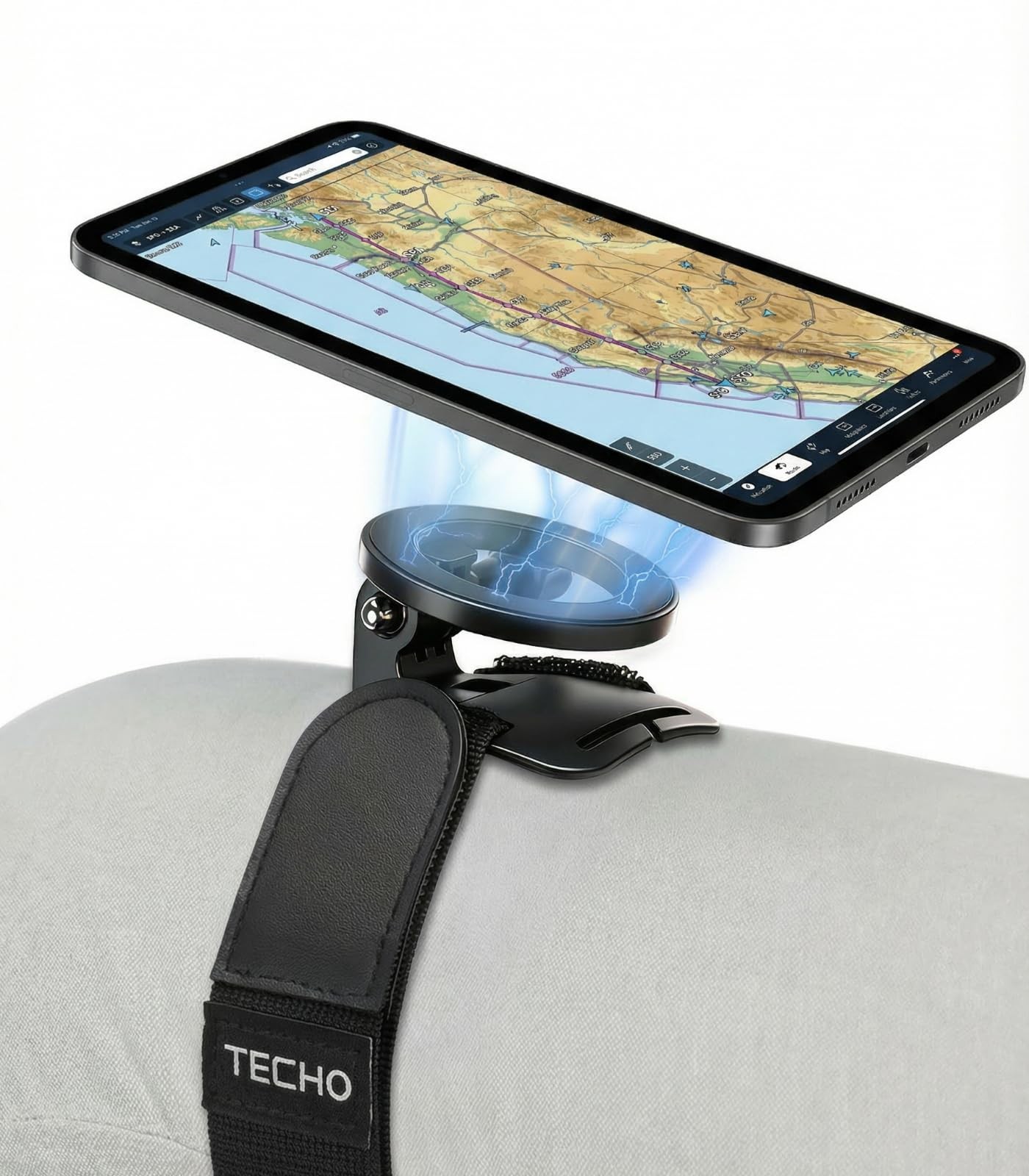 TECHO Magnetic Pilot Kneeboard for iPad & Tablets – Universal Aviation Knee Boar