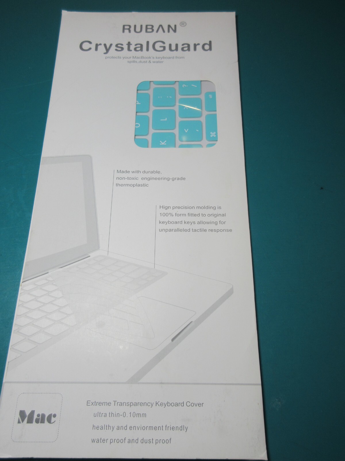 Crystal Guard MB MacBook Unibody Pro/Air Keyboard Cover Spill Protection BLUE