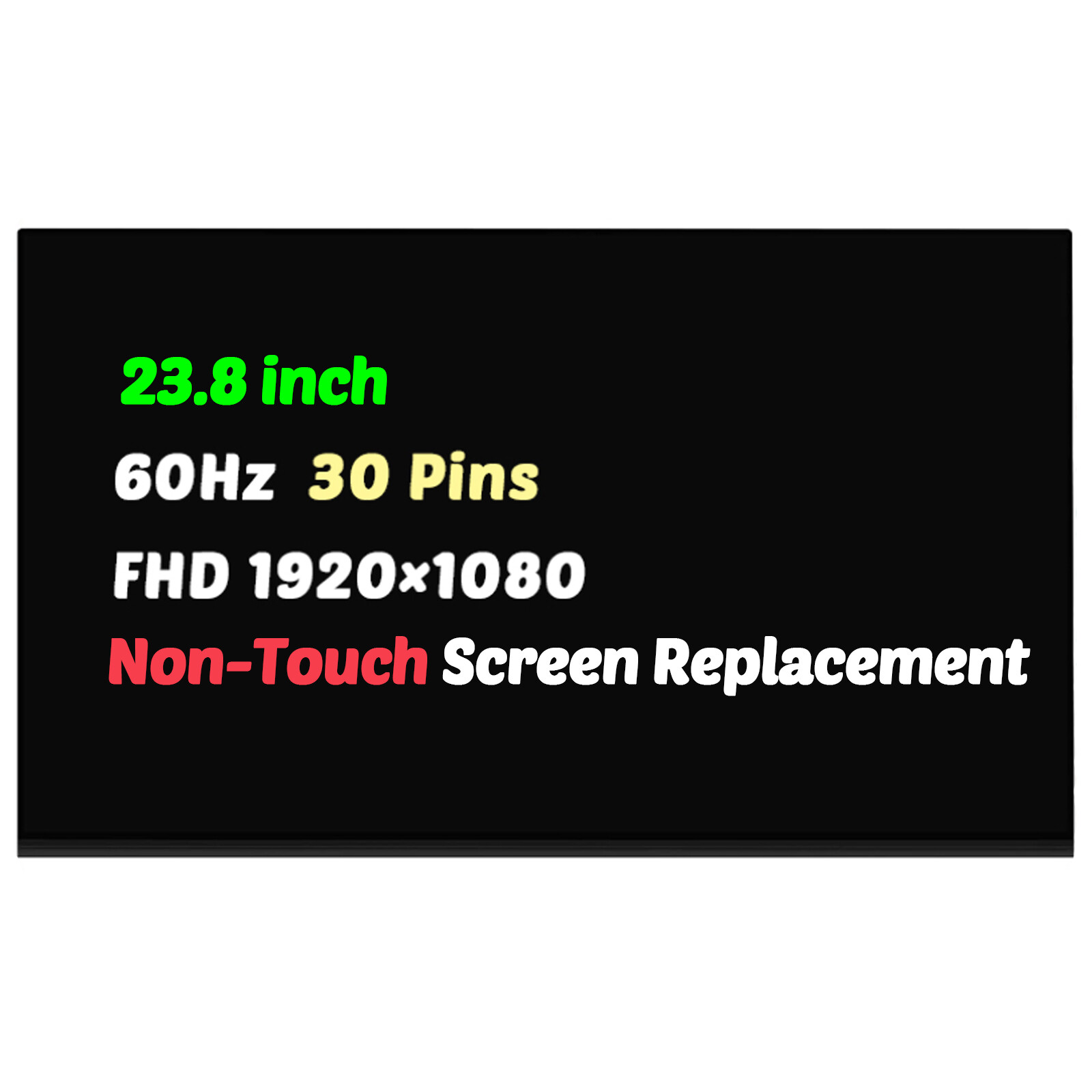 Replacement MV238FHM-N61 MV238FHM N61 23.8" FHD LED LCD Non-Touch Screen Display