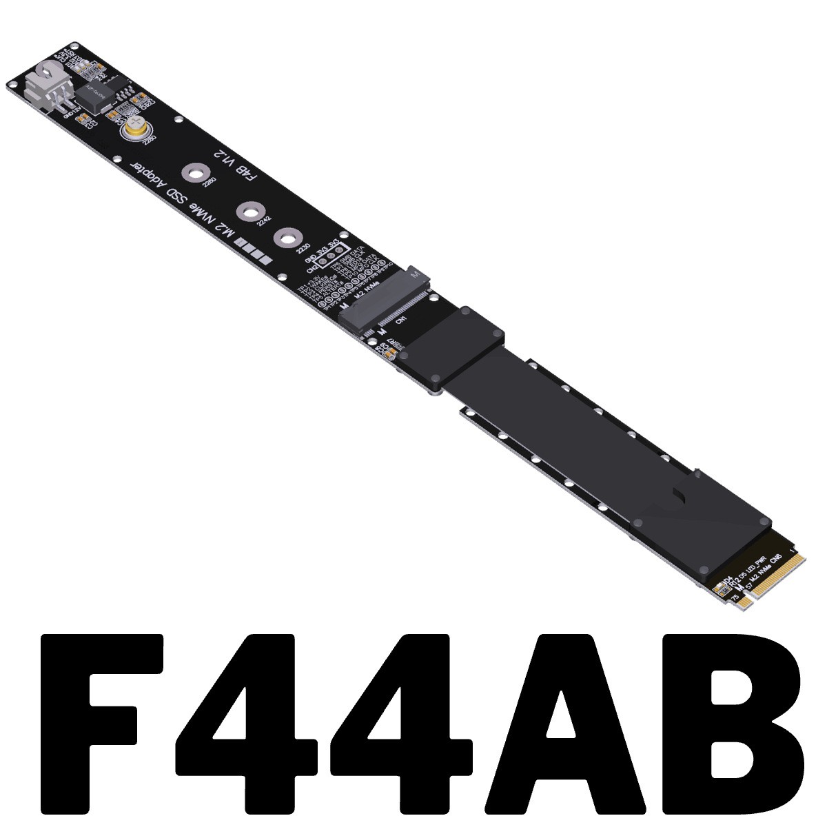ADT PCIe 5.0 M.2 NVMe SSD Solid State Drive Extended Adapter Cable FFC Speed New