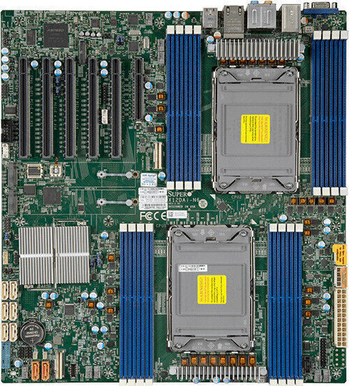 Supermicro X12DAI-N6 Motherboard With 2x Intel Xeon Gold 5317 CPU 3GHz LGA4189-