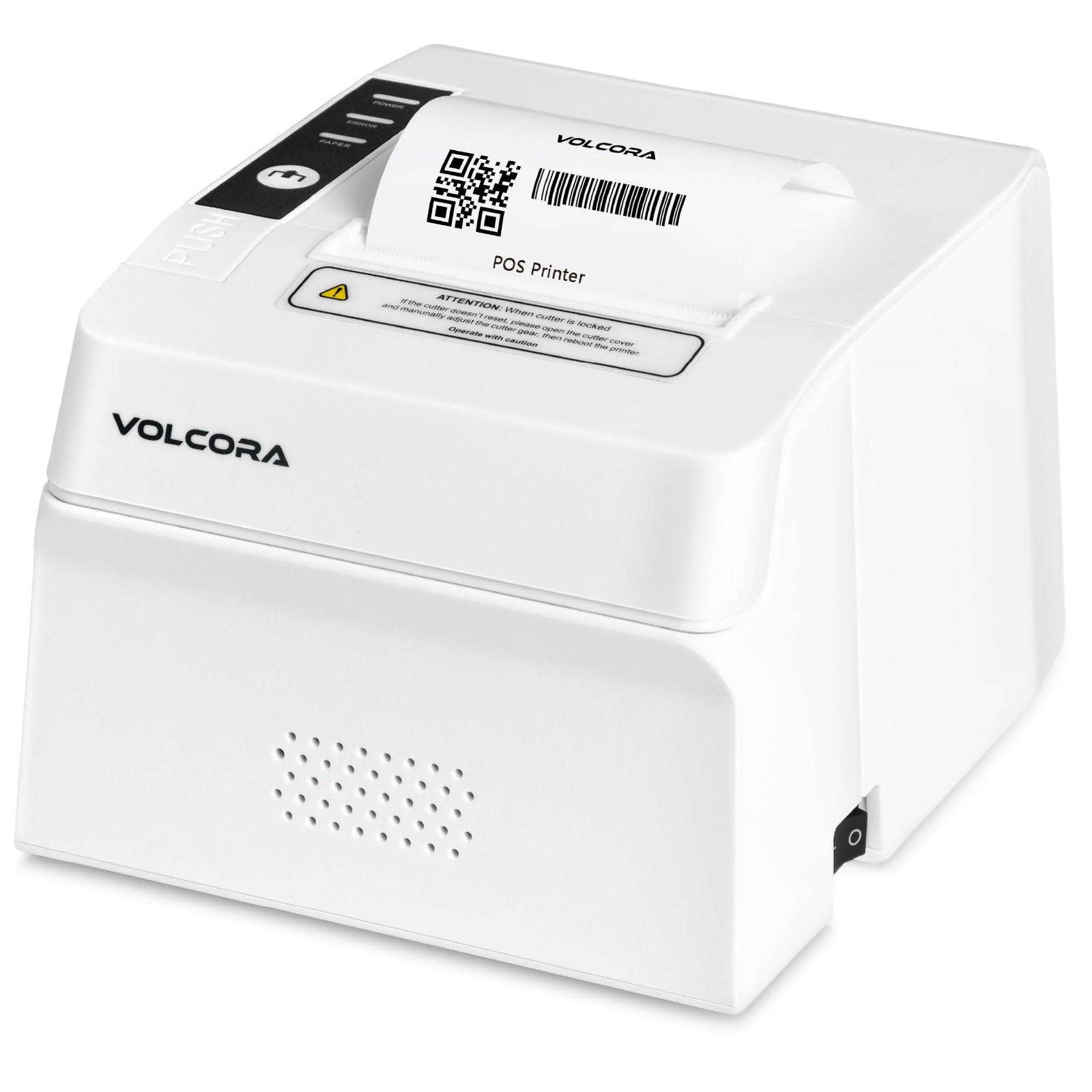 Volcora Thermal Receipt Printer, 80mm POS Printer w/Auto Cutter, USB/Bluetoot...