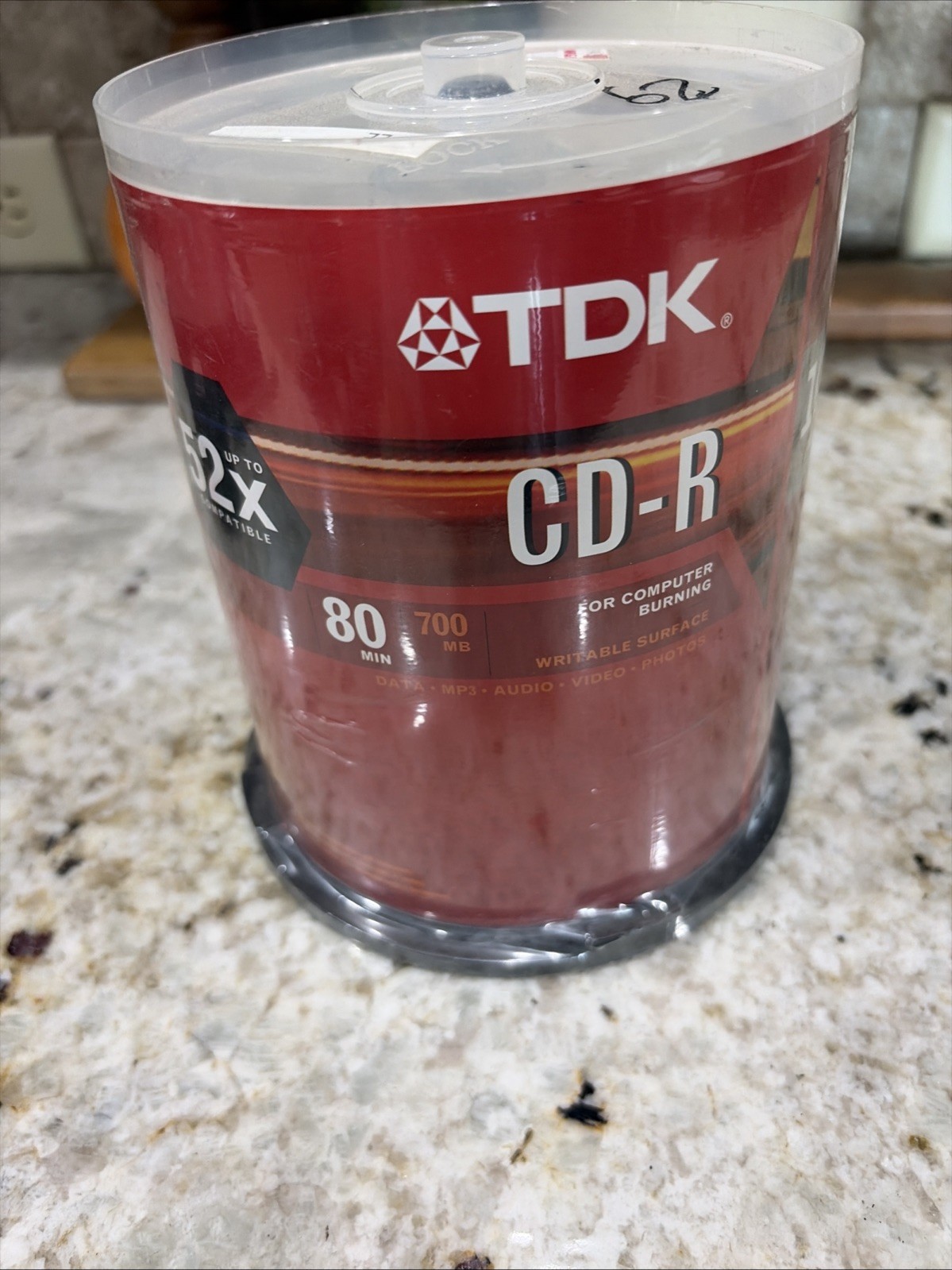 TDK CD-R 100 Pack 52X Blank Discs 700MB 80 Min New Sealed