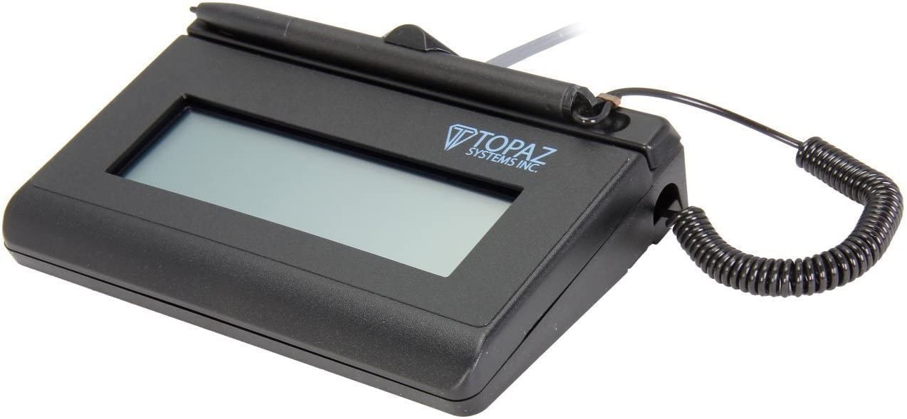 Topaz T-LBK460-BSB-R SigLite LCD1x5 Signature Capture Pad Virtual Serial via USB