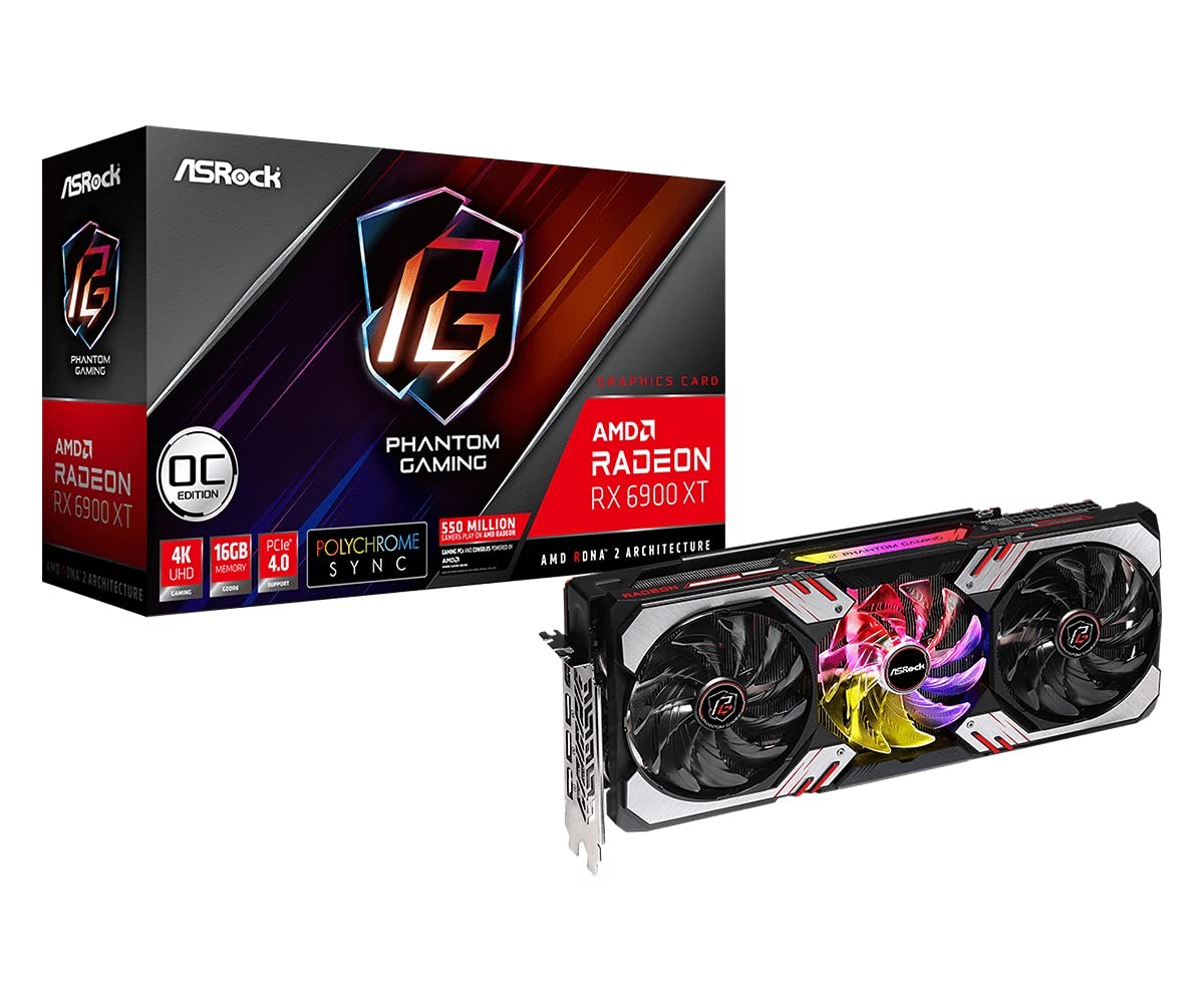 ASRock AMD Radeon RX 6900 XT GDDR6 16GB PGD OC Graphics Card RX6900XT PGD 16GO
