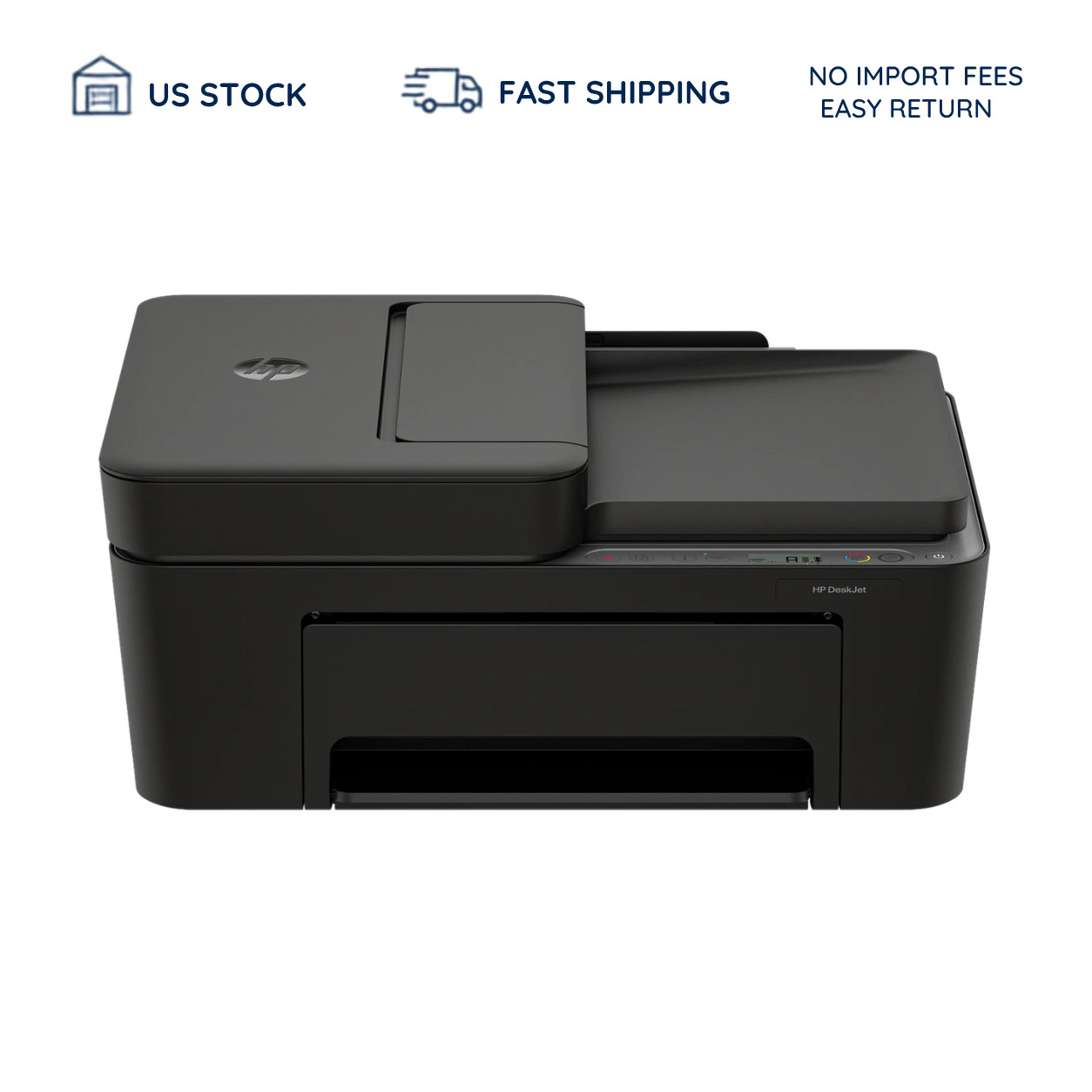 HP DeskJet 4355 Wireless All-in-One Color Printer Scanner Copier AJ4Y0A New