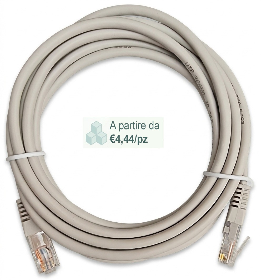 Cat5e RJ45 3m Gray CCA Ethernet LAN Network Cable - 1/5/10/20-Piece Lots