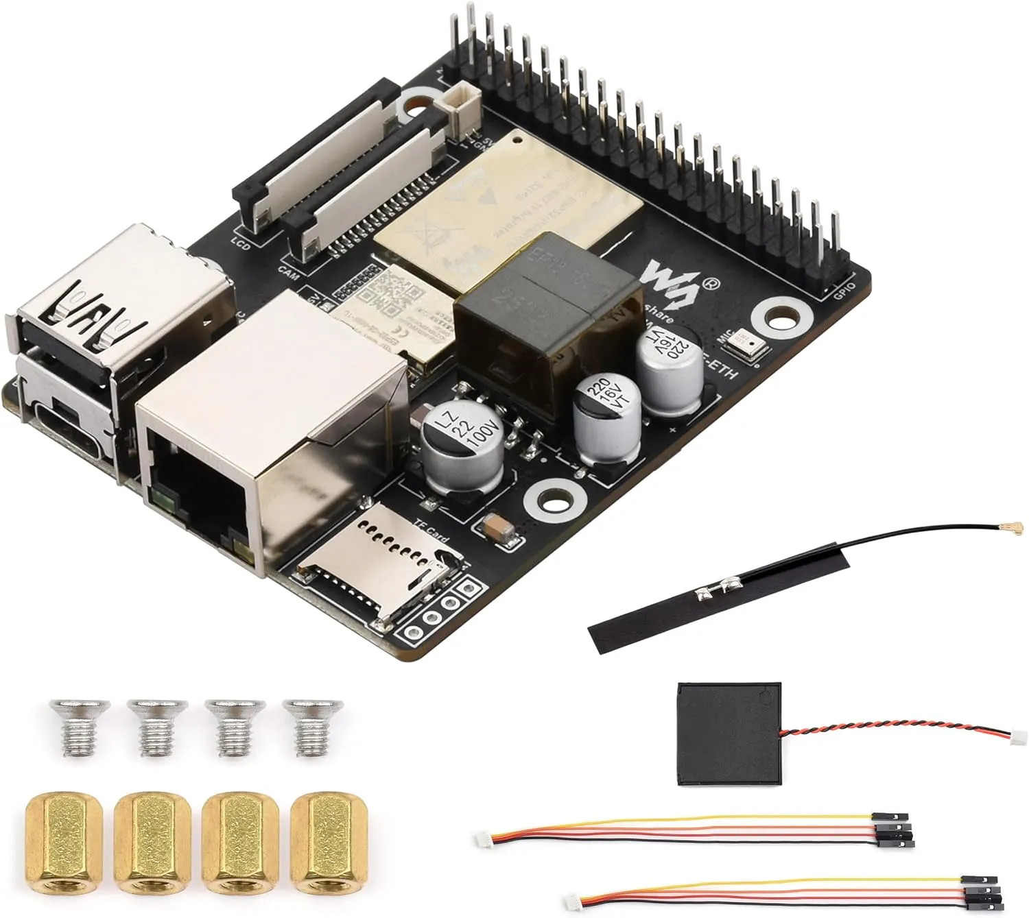ESP32 P4 WiFi 6 PoE Ethernet AI Development Board Bluetooth 5 USB OTG MIPI CSI