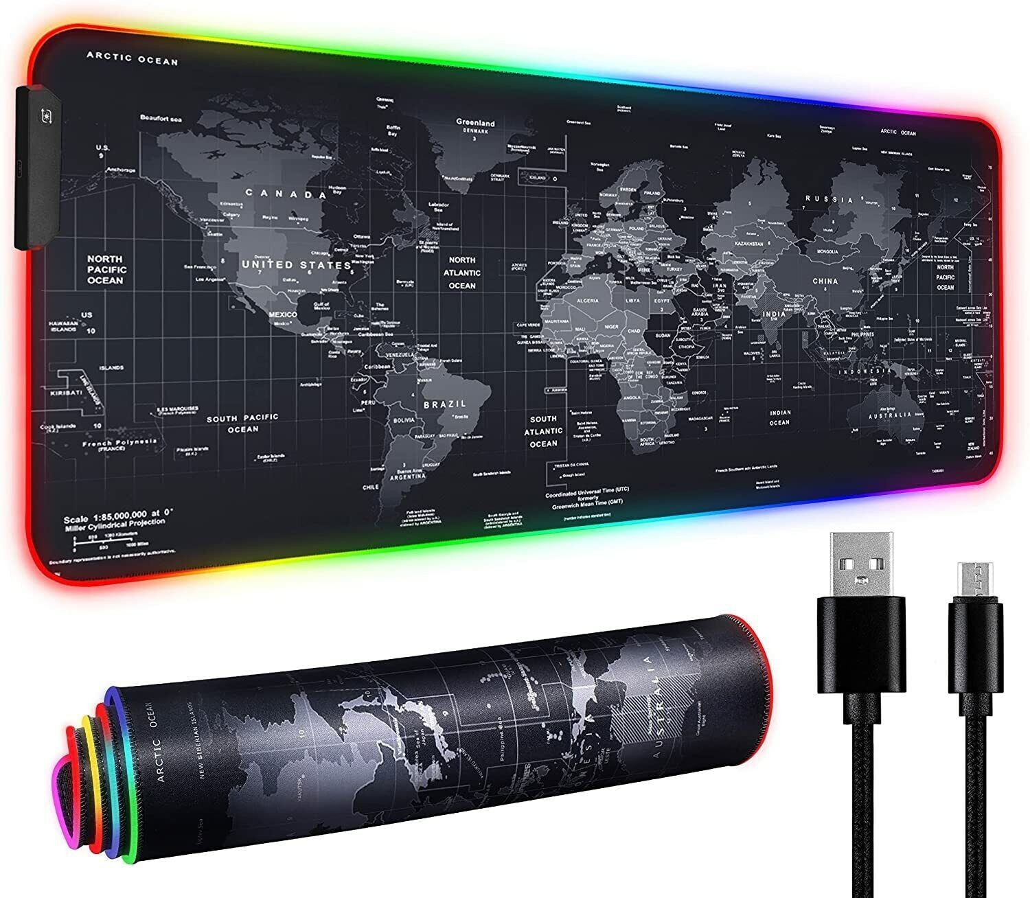 Large Extended Gaming Mouse Pad Non-Slip Waterproof Mousepad RGB LED wholesale