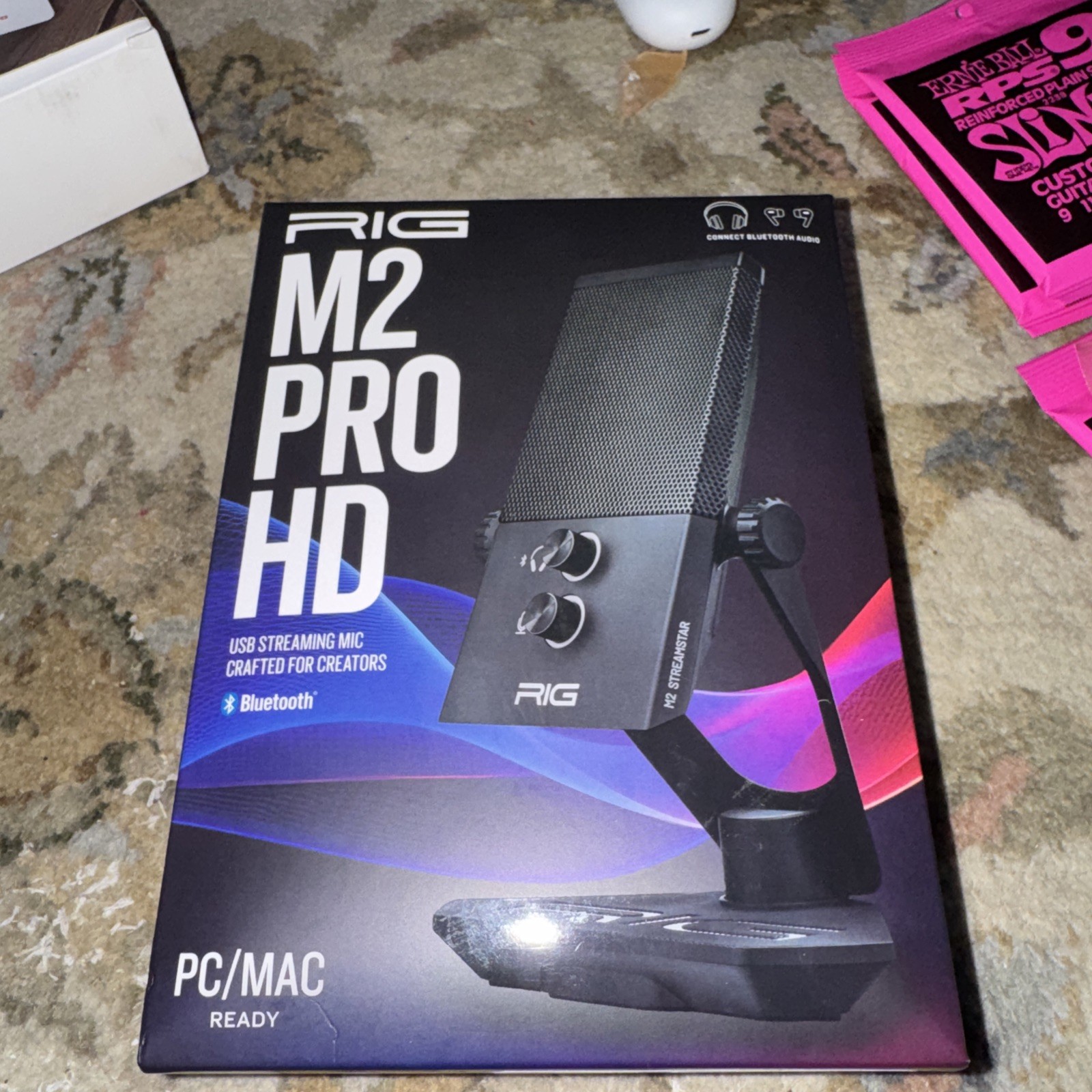 RIG M2 Pro HD USB Microphone 24-Bit aptX Bluetooth Streaming Podcast PC Mac