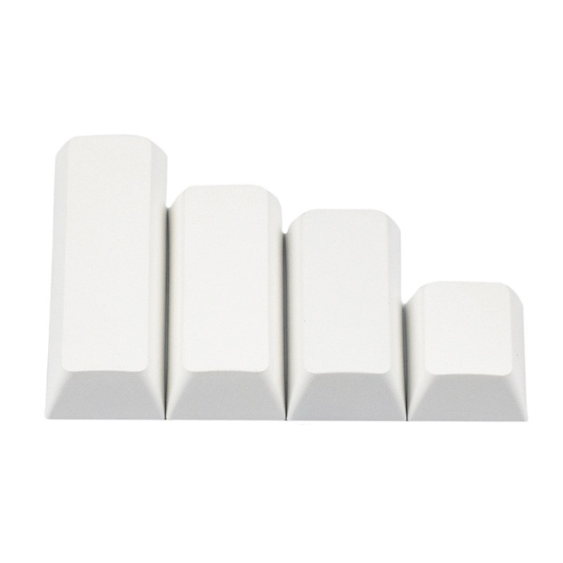 DIY Keyboard PBT No Engraved Keycap XDA Convex Spacebar Cover (White Black)