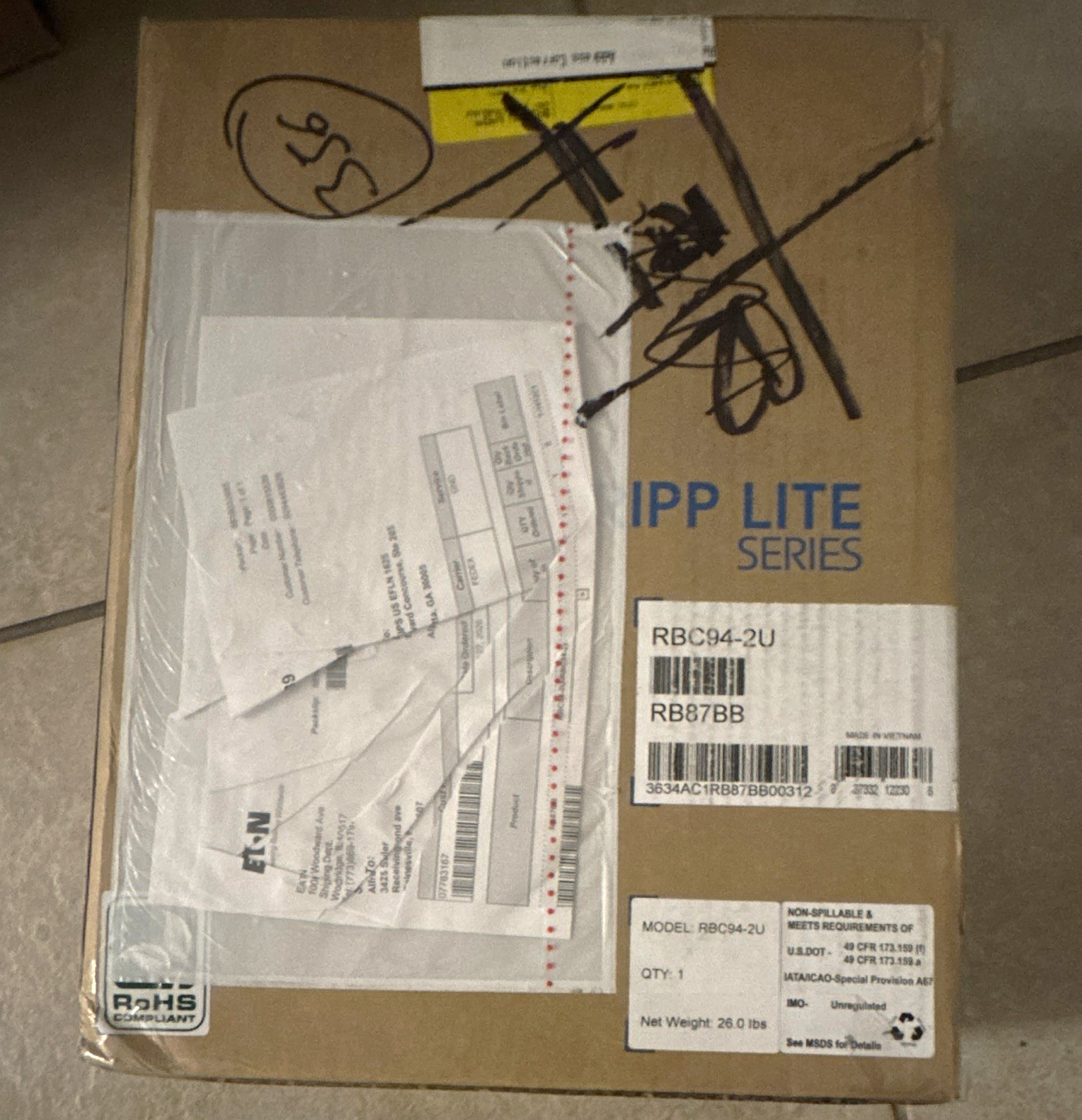 Tripp Lite RBC94-2U UPS Replacement Battery Pack Cartridge RB87BB