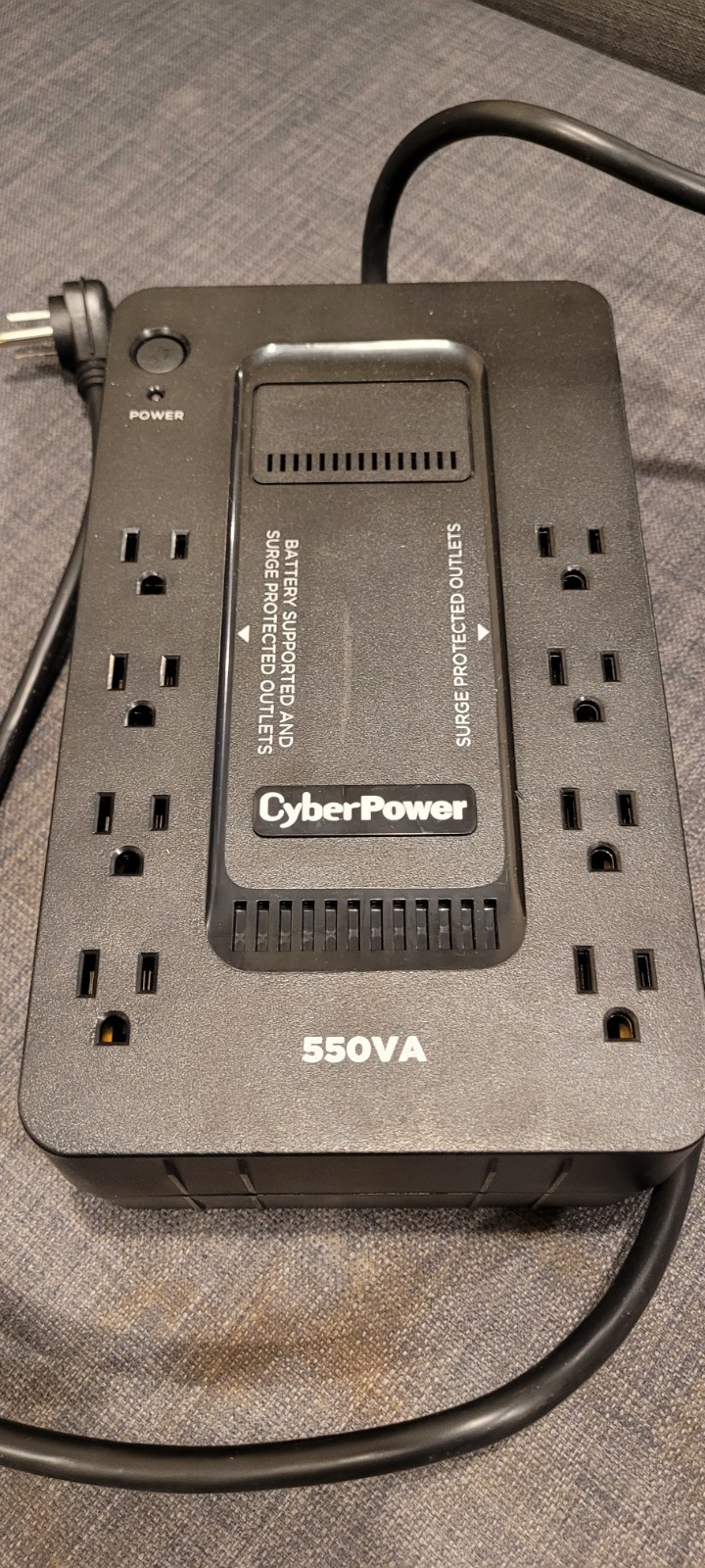 CyberPower SX550G Battery Backup Surge Protector 8 Outlets 550VA 330 Watts