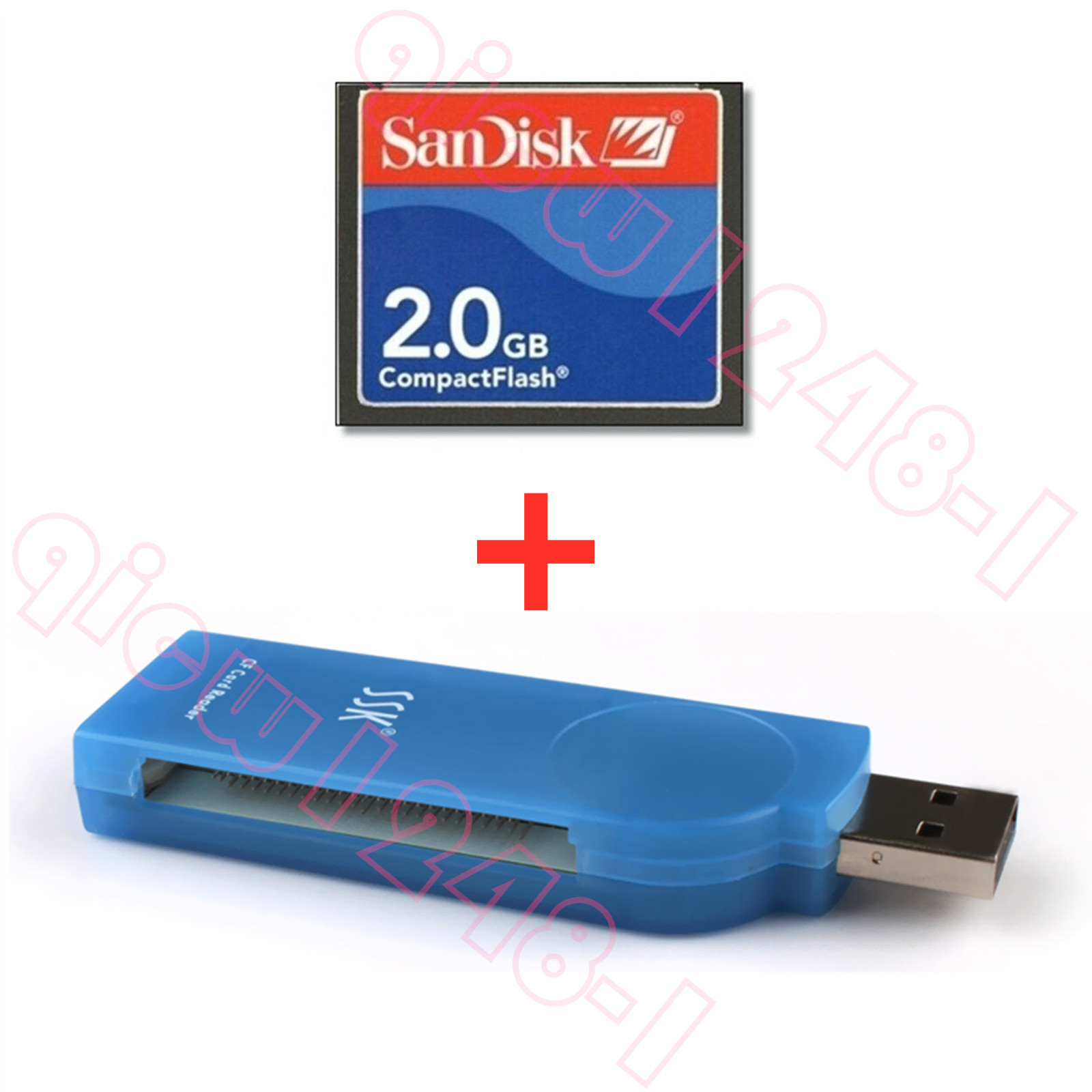 2.0 GB CNC CF Compact Flash card + SSK USB2.0 Card reader FANUC