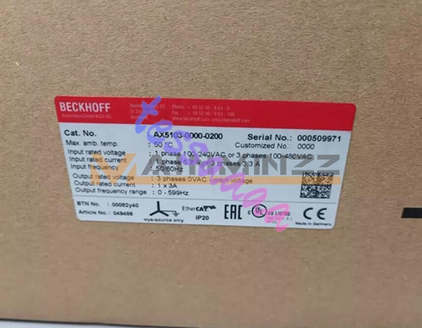 AX5103-0000-0200 SERVO DRIVER