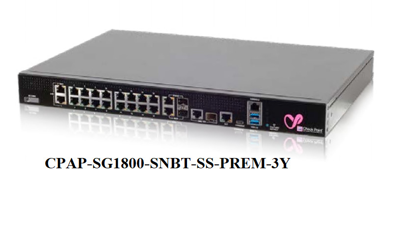 Check Point SG1800 Security Gateways Switch + 3 year SNBT subscription support