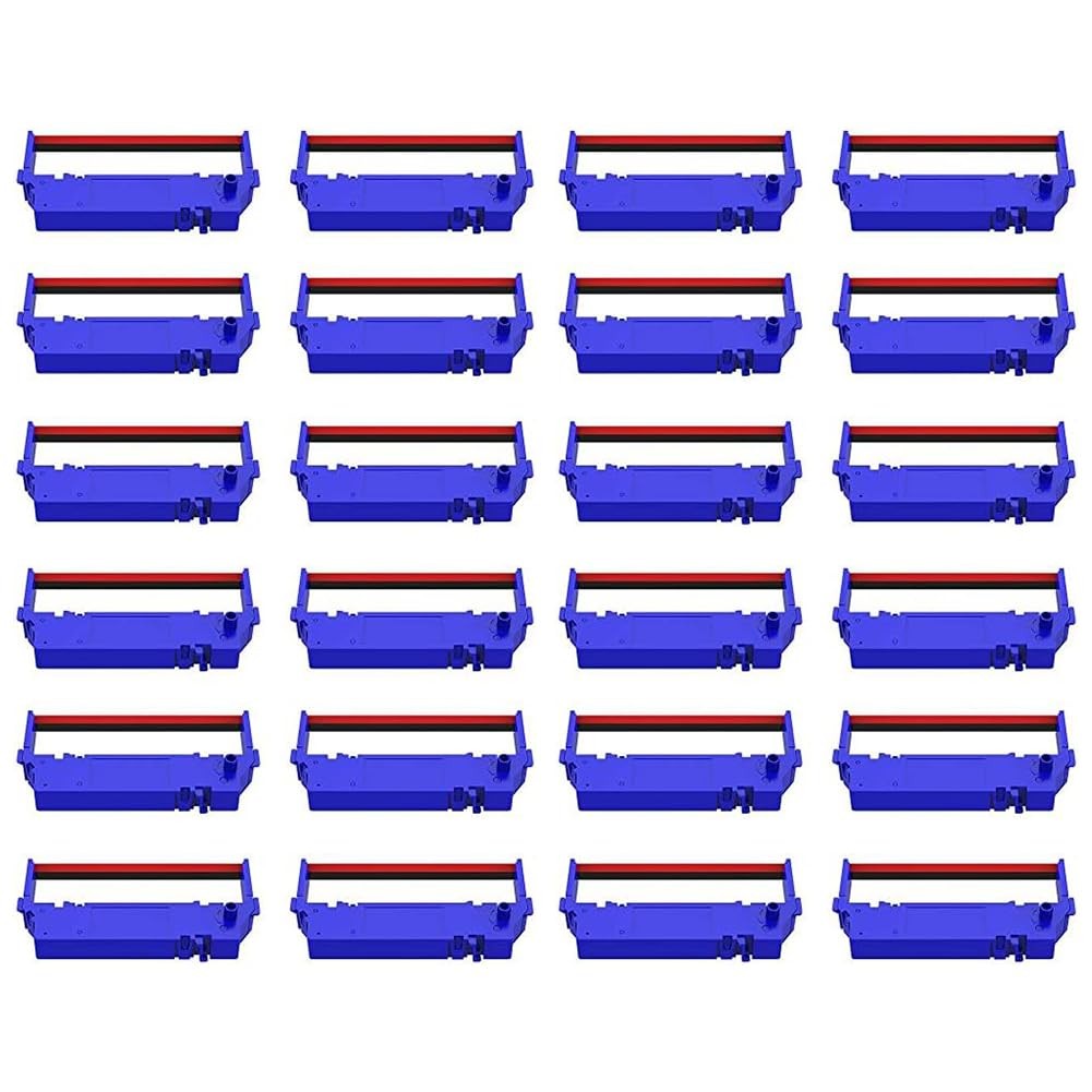 24Pack Compatible SP700 Printer Ribbon B/R Star RC700BR SP700BR Black