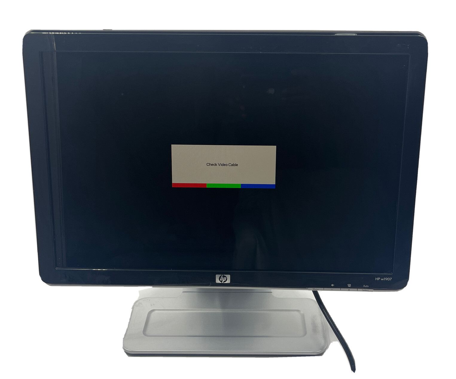 HP w1907 Widescreen LCD Monitor 19" DVI VGA Built-in Speakers 435820-101 RK283A