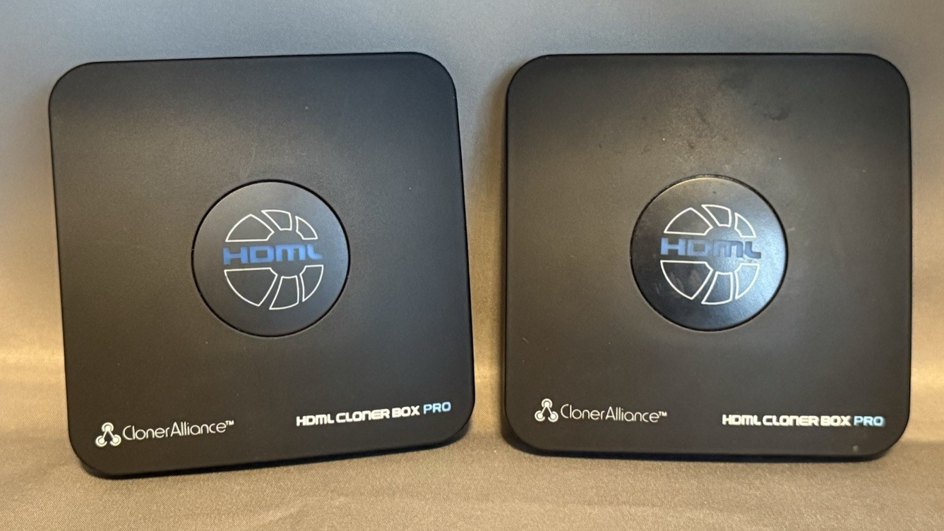 LOT OF 2 Cloner Alliance Box Pro Video Recorder CA-998P HDMI BOX ONLY For Parts