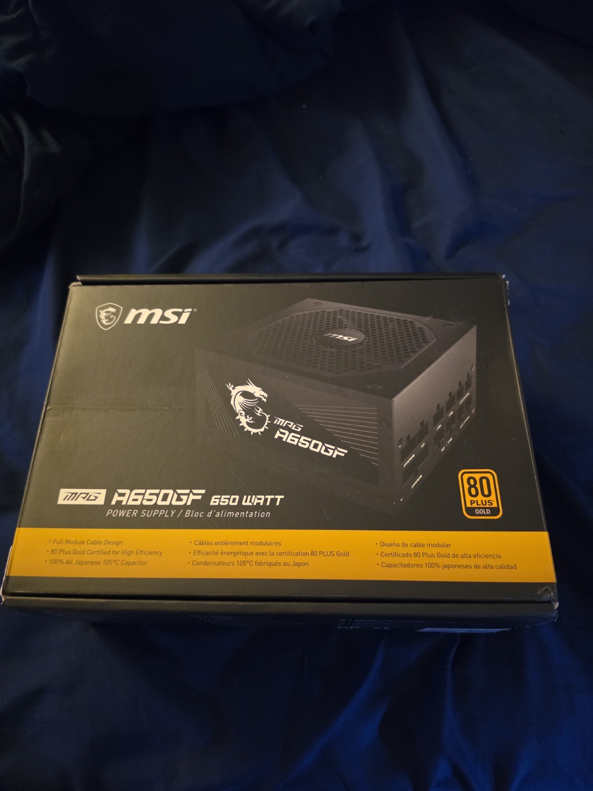 MSI Mag A650GF 650W 80 Plus Gold Modular Power Supply with Cables