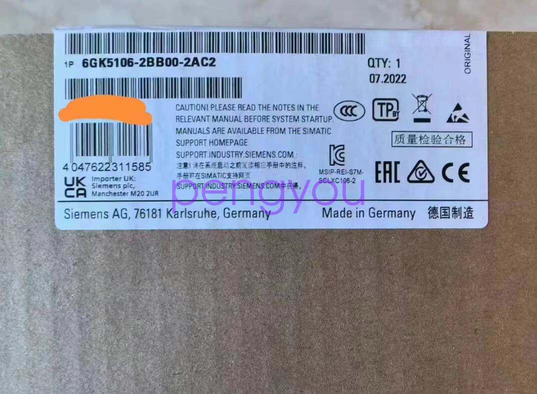 1PCS SIEMENS 6GK5106-2BB00-2AC2 Switch Module Brand new Fedex or DHL