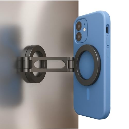Fridge Phone & Tablet Holder, Strong Magnetic Mount, Adjustable 360 Arm