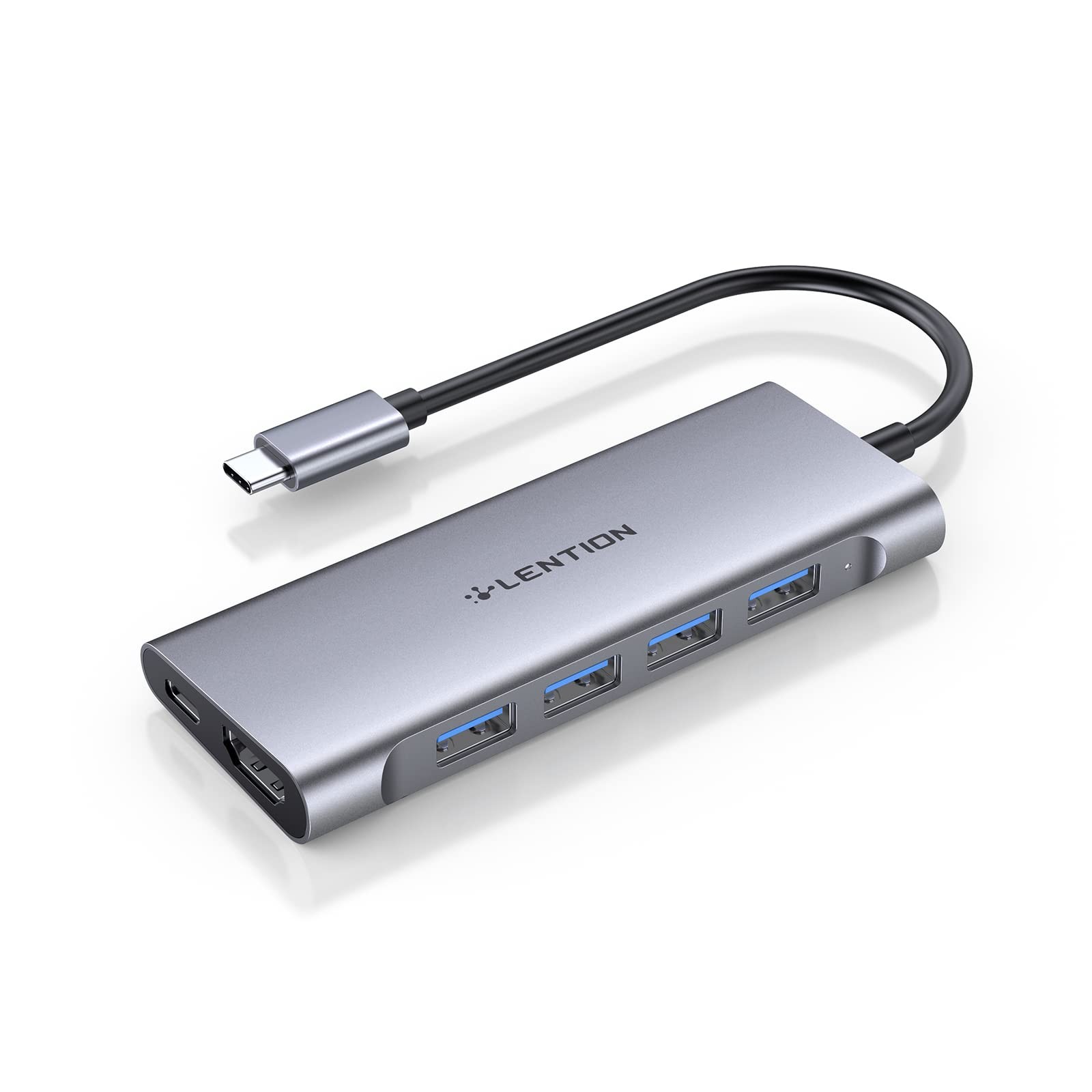 LENTION USB C Hub Multiport Adapter with 4K HDMI, 100W Charging, 4 USB 3.0 5G...