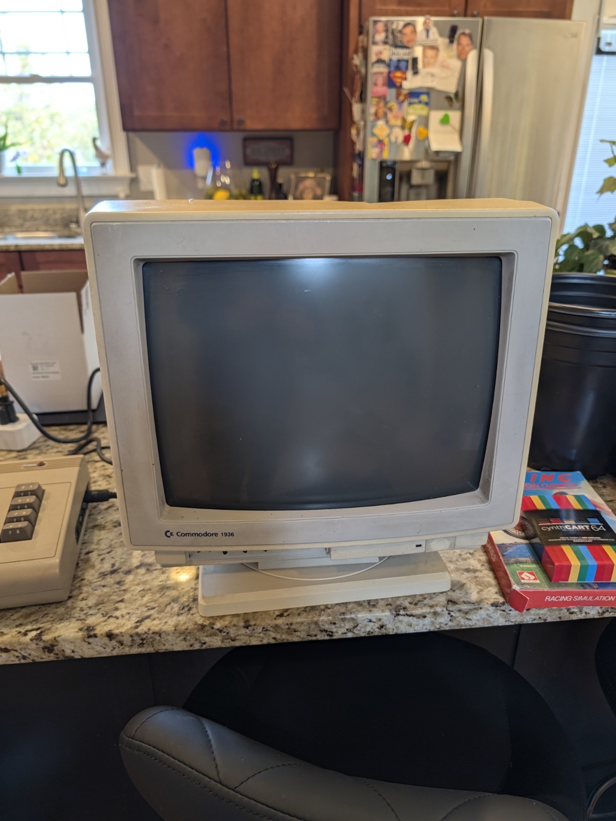 Commodore Video CRT Computer Monitor Model 1936 VERY RARE  selling as is 