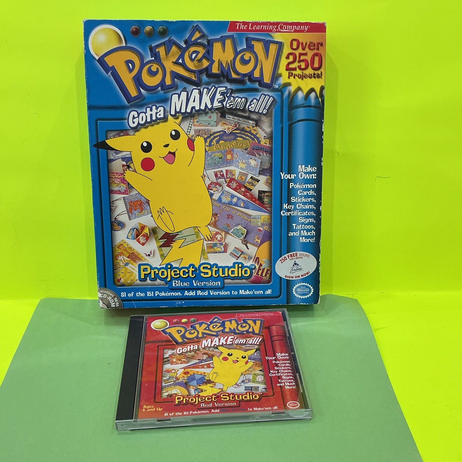 The Learning Company Pokémon Project Studio Blue Kids Art CD