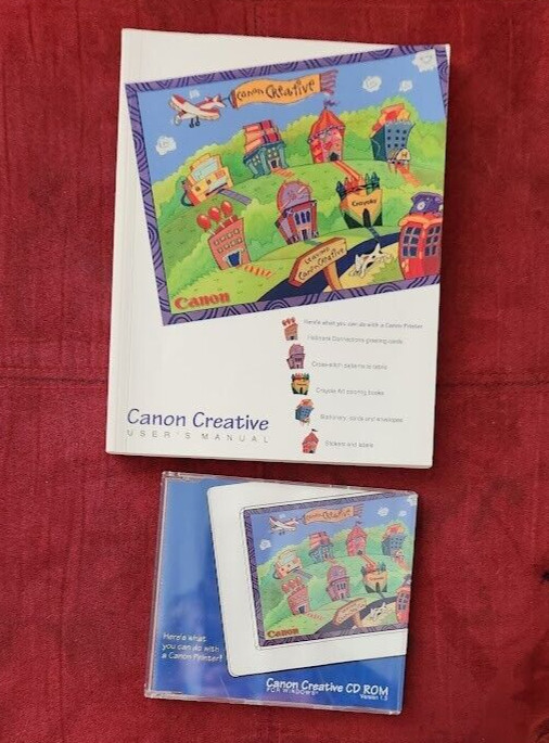 Canon Creative CD ROM For Windows Version 1.3 1995 and User's Mannual