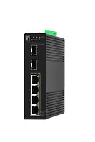 LevelOne Switch 6x GE IGS-2106P 2xSFP 4xPoE Outputs black ~D~