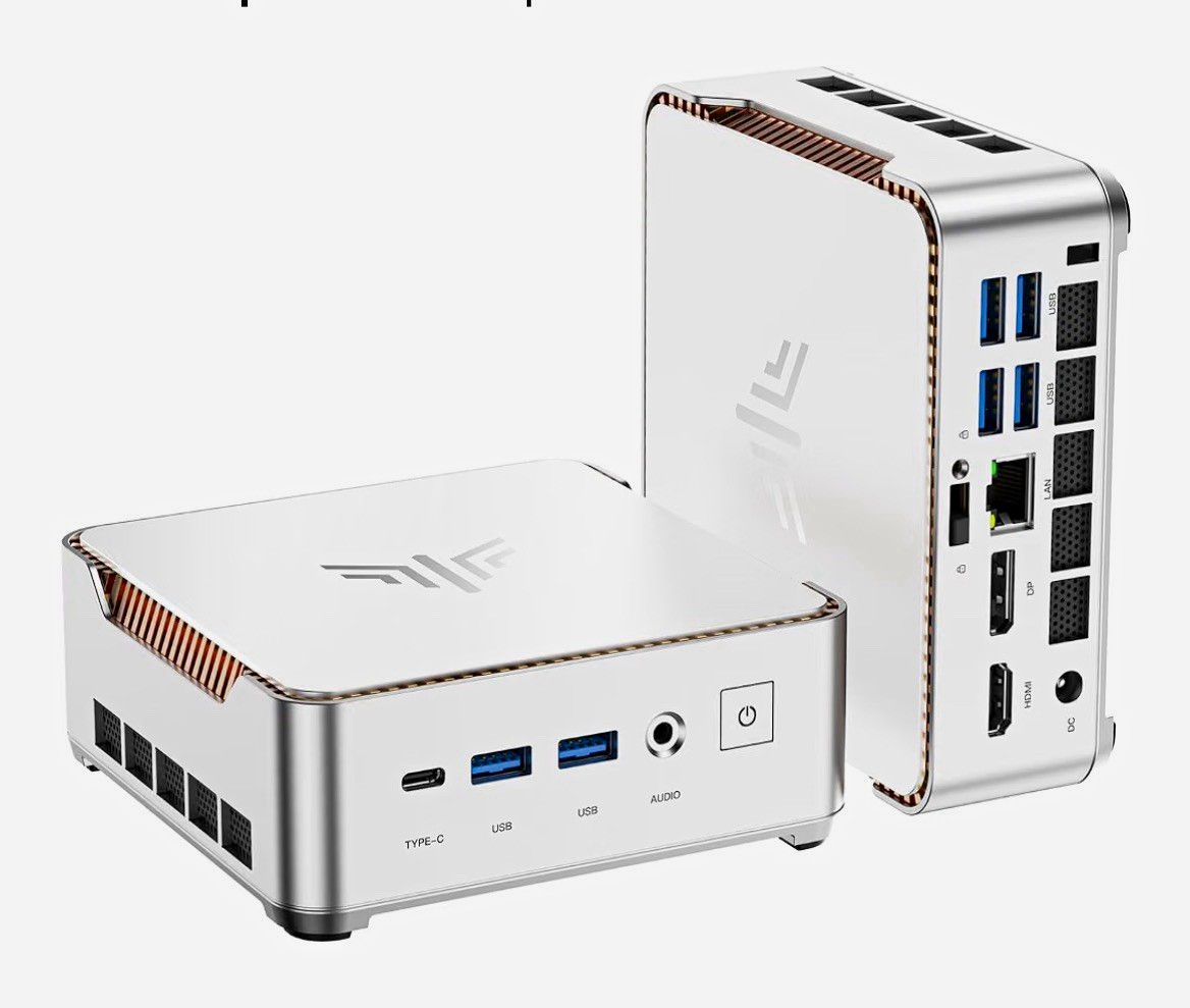 KAMRUI Pinova P2 Mini PC 8GB RAM 256GB SSD Silver VESA HDMI USB-C