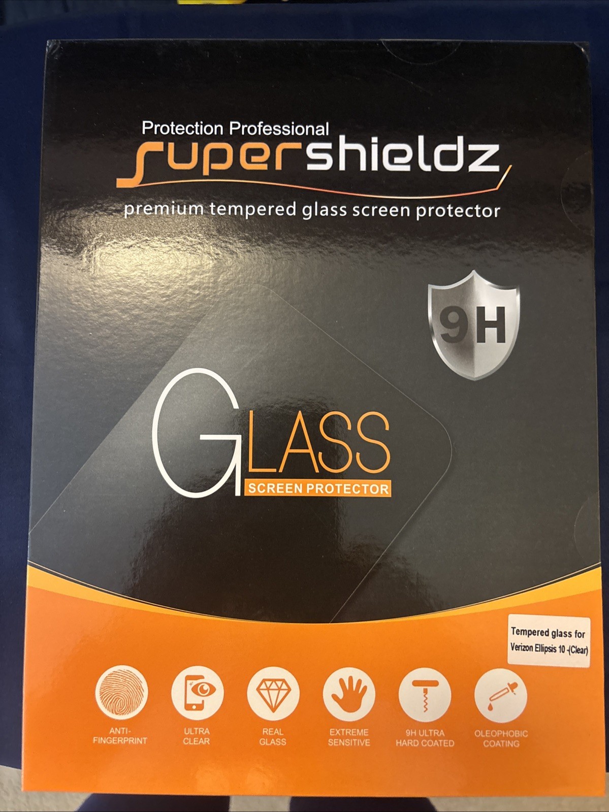 Super Shields, Premium Tempered Glass Screen Protector For Ellipsis 10￼