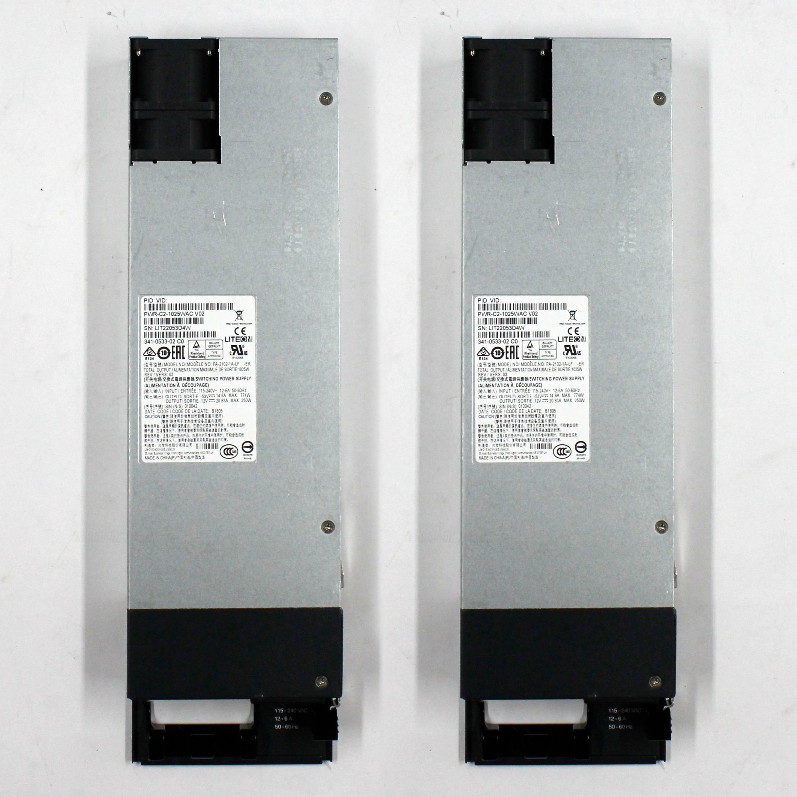[2pk] Liteon PWR-C2-1025WAC V02 Switching Power Supply PA-2102-1A-LF