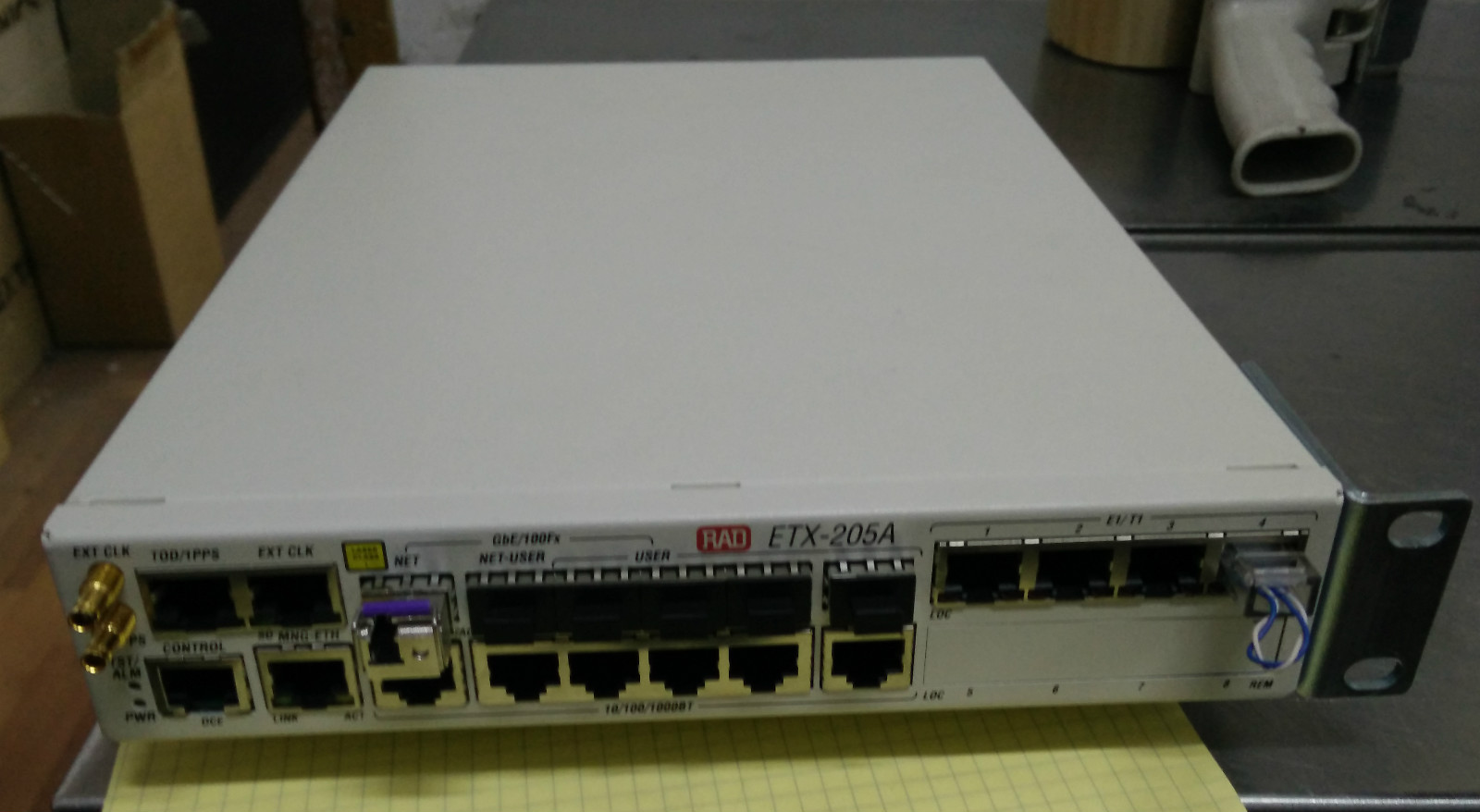 RAD ETX-205A/AC/4E1T1/PTP (A) Carrier Ethernet Demarcation Device P/N 5271250000