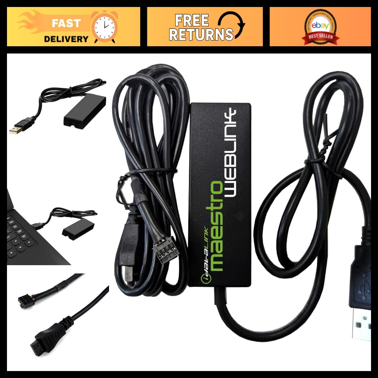 USB Interface Cable for Bypass Modules & Remote Start Systems - Weblink Updater