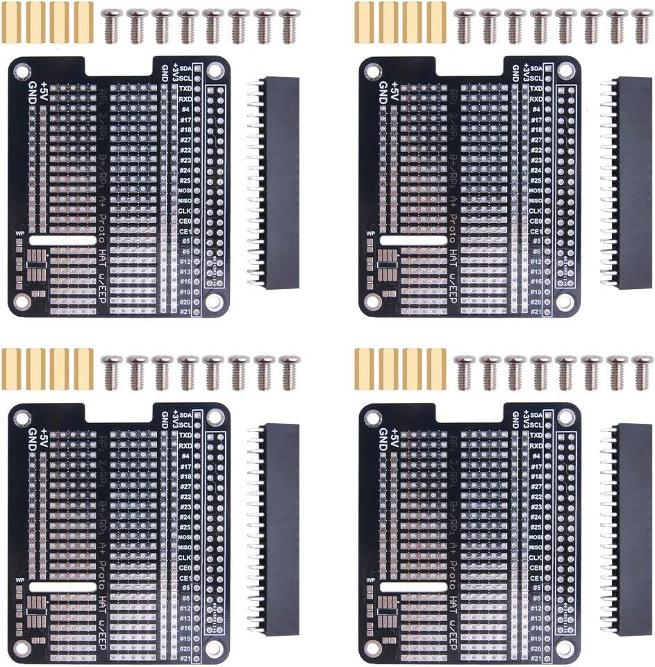 4X Prototype Breakout DIY Breadboard PCB Shield Board Kit for Raspberry Pi 4 3 2