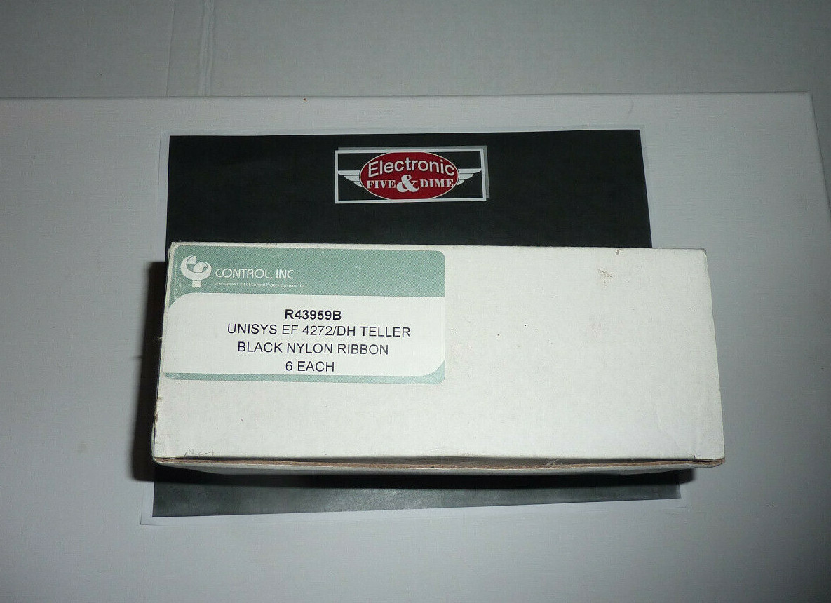 Unisys EF 4272/DH Print Teller Ribbon, Black 6PCS