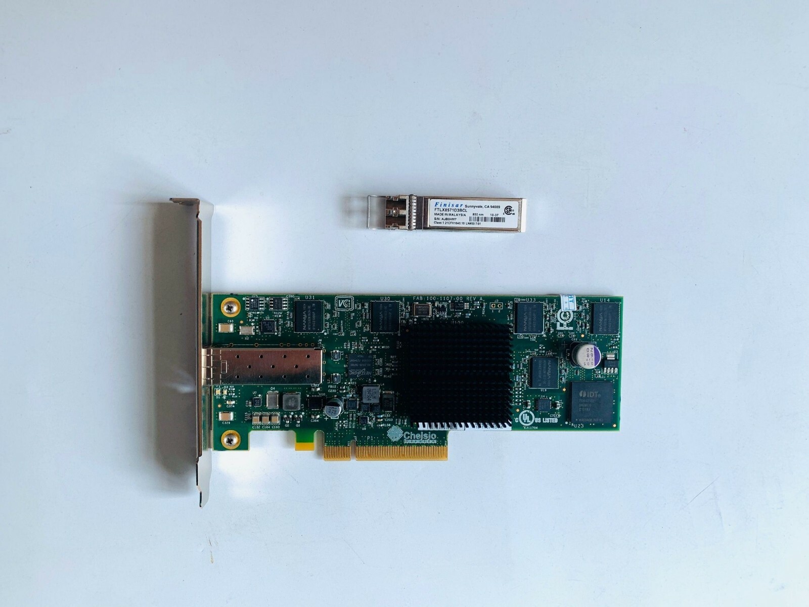 Chelsio S310E-CR 10Gb Gigabit Ethernet SFP+ PCIe NIC 110-1107-30 A0 Transceiver