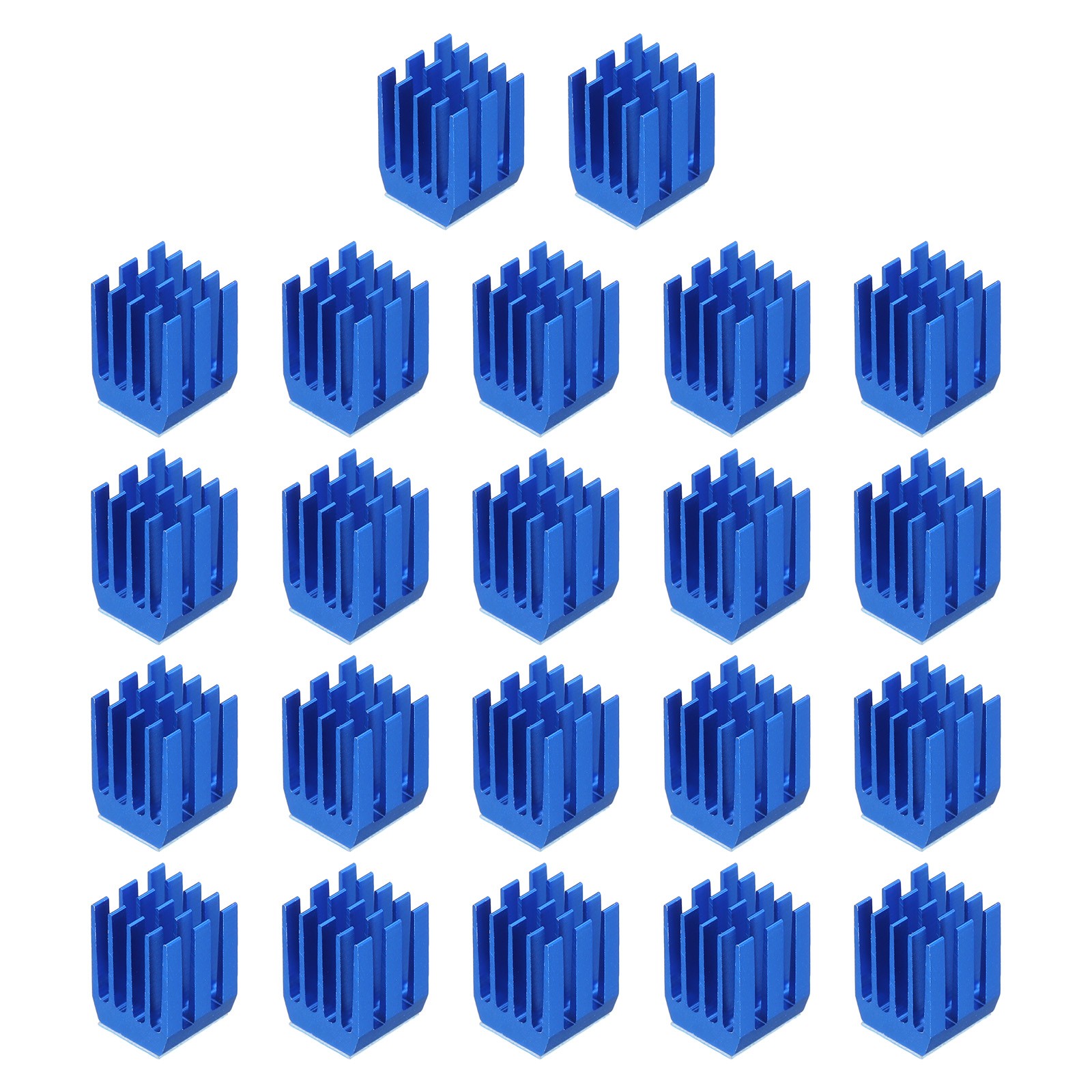 22Pcs 9x9x12mm Heatsink Aluminum Radiator Heat Sink Blue