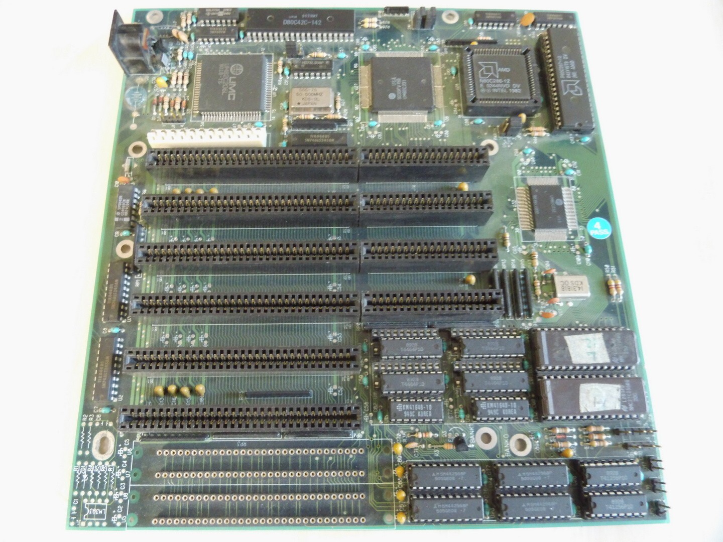 Intel 286 Motherboard N80C286-12MHz Retro PC Board Tested BIOS Working